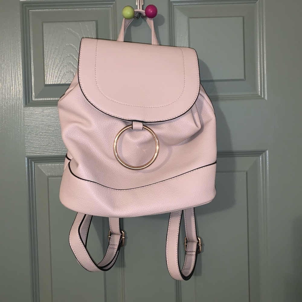 Stylish faux leather hobo backpack purse